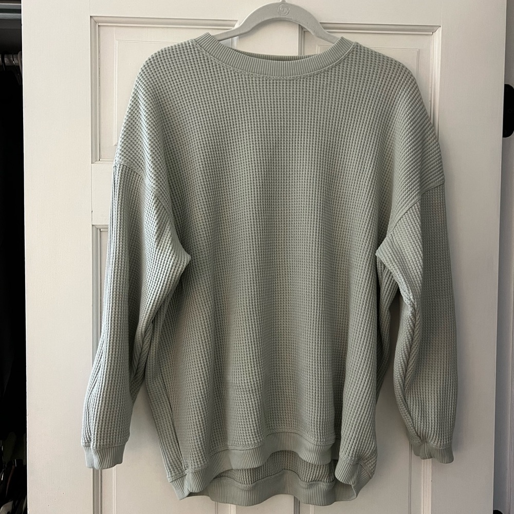 Waffle Knit Aerie Sweatshirt